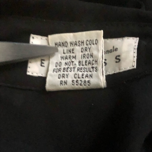 Express Top Women's Medium Patchwork Oversized Button Front Chiffon Tunic Boho - Picture 6 of 8